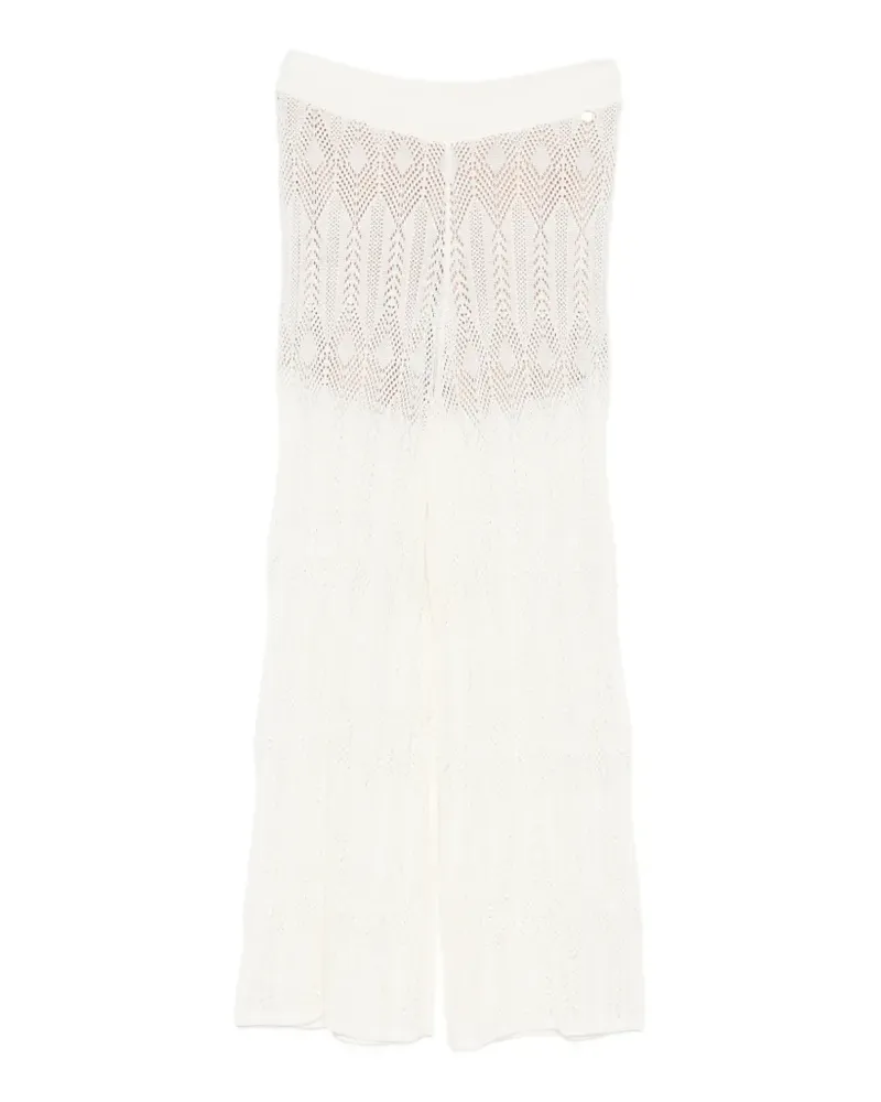 Liu Jo Hose mit Lochmuster - Weiß Weiß