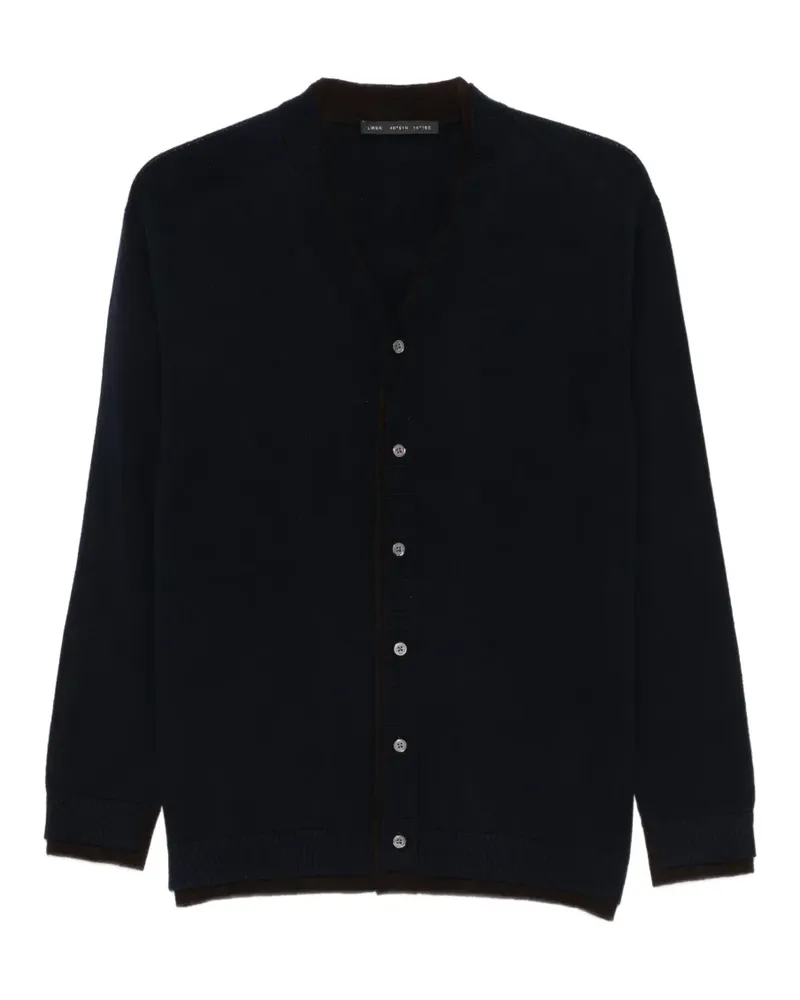 Low Brand V-neck button-up cardigan - Blau Blau