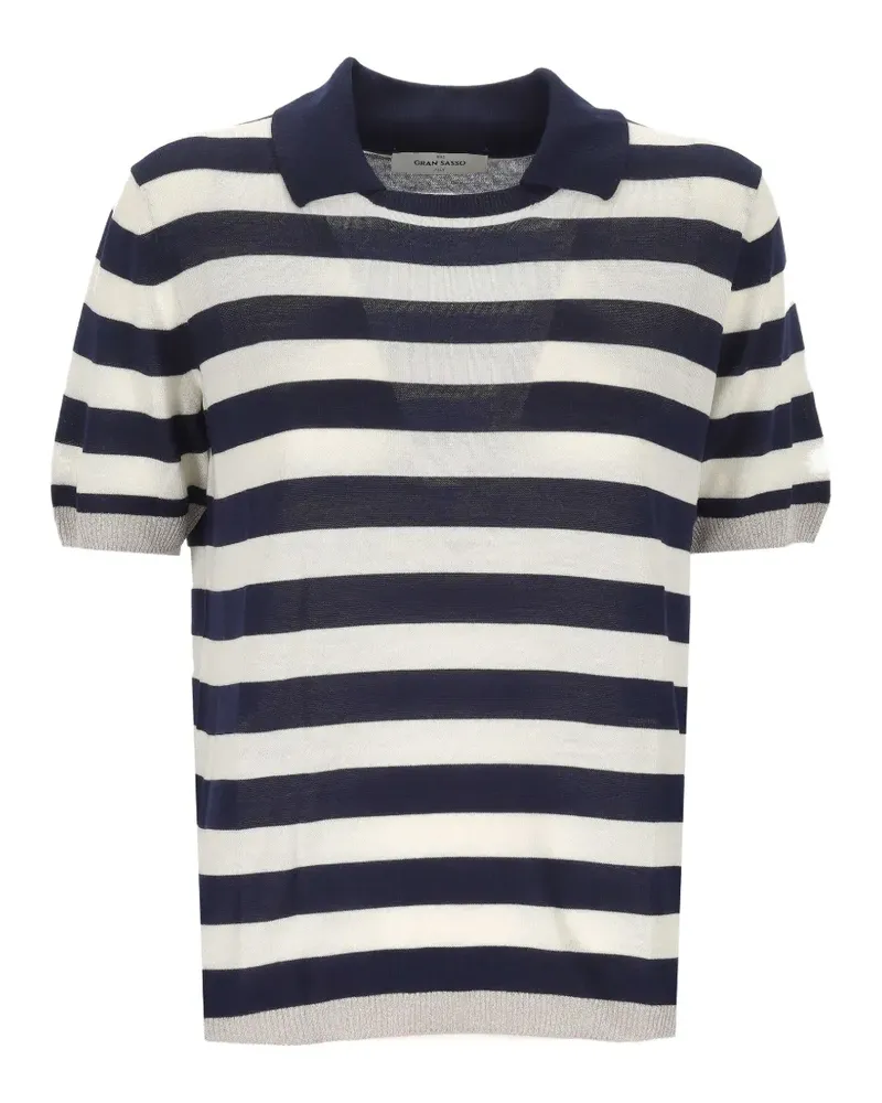 Gran Sasso striped short-sleeve T-shirt - Blau Blau
