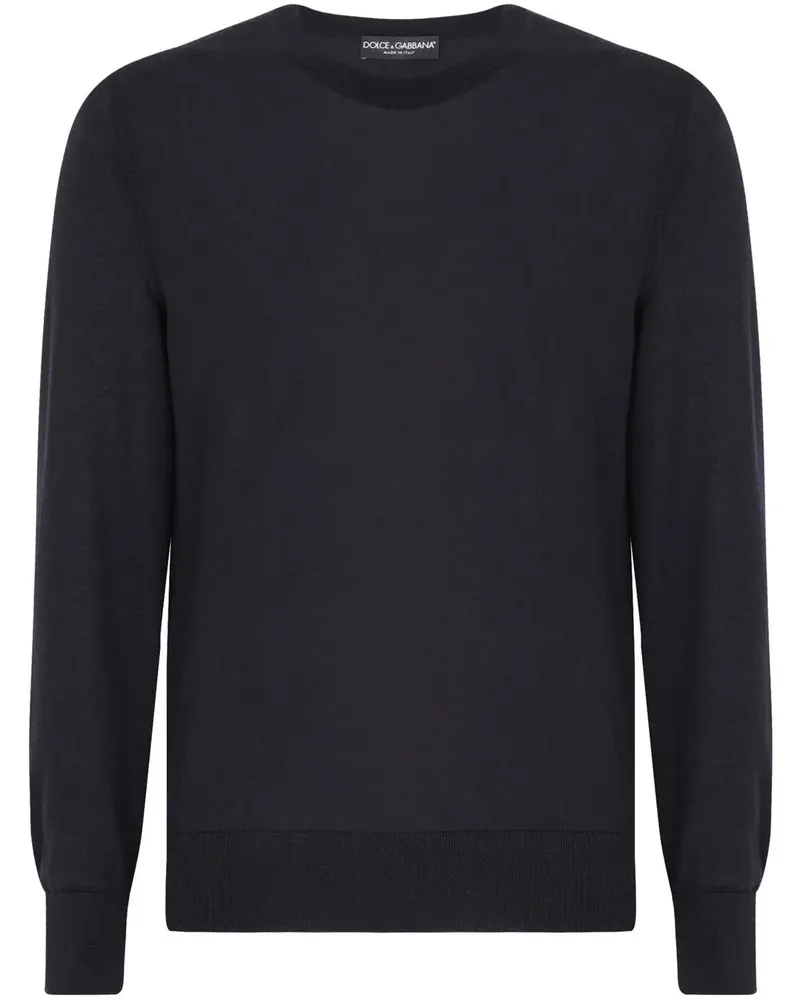Dolce & Gabbana Klassischer Kaschmirpullover - Blau Blau