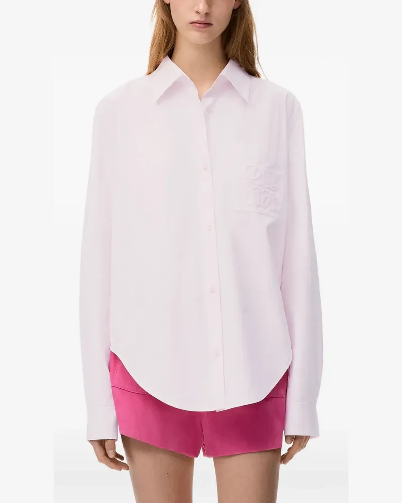 Loewe x Paula's Hemd mit Ibiza Anagram-Stickerei - Rosa Rosa