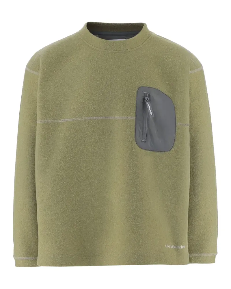 and wander Pullover mit aufgesetzten Taschen - Grün Grün