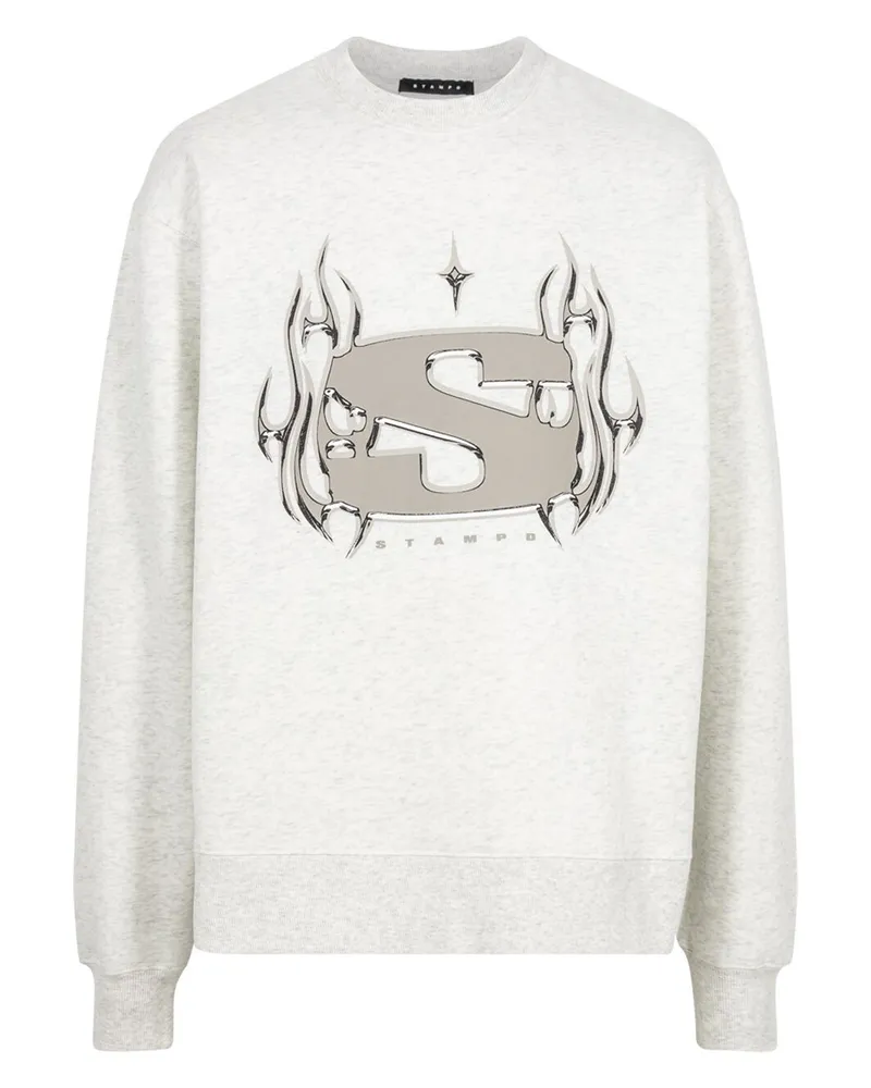 Stampd Chrome Flame Sweatshirt - Grau Grau