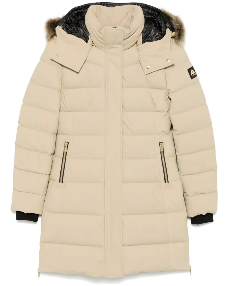 Moose Knuckles Mantel mit Faux Fur - Nude Nude