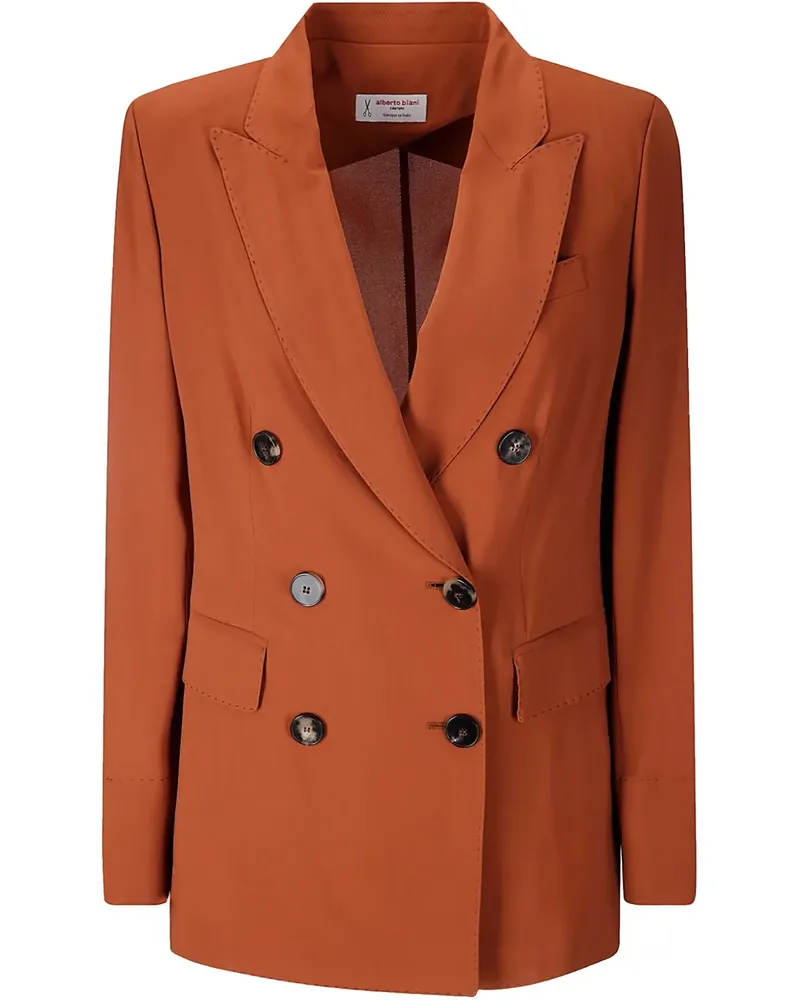 Alberto Biani Doppelreihiger Blazer - Orange Orange