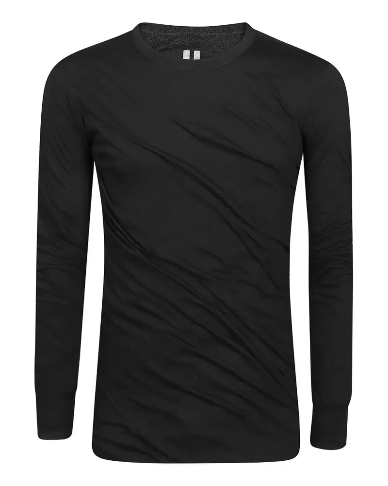 Rick Owens Double Long-Sleeve cotton T-Shirt - Schwarz Schwarz