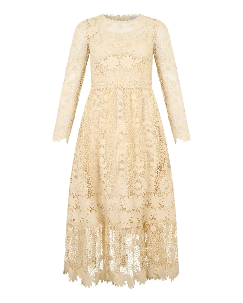 Valentino Garavani Midikleid aus Spitze - Nude Nude