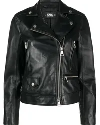 Karl Lagerfeld Klassische Bikerjacke Schwarz