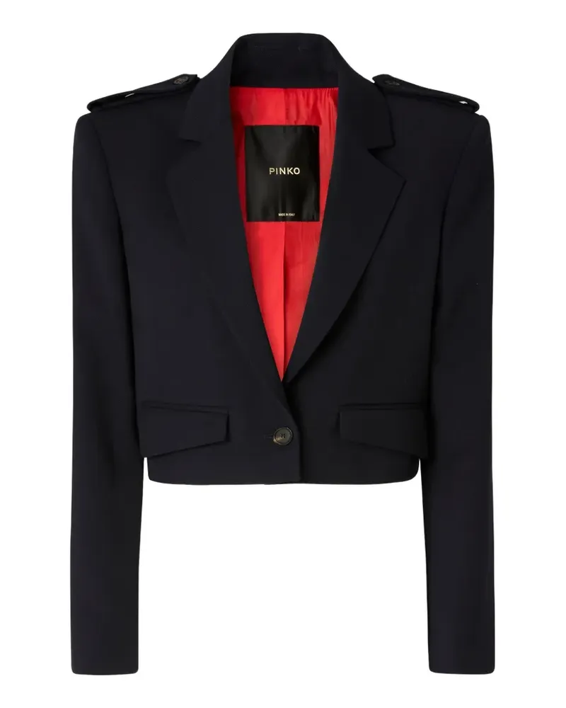 Pinko Jacke mit Schulterklappen-Detail - Blau Blau