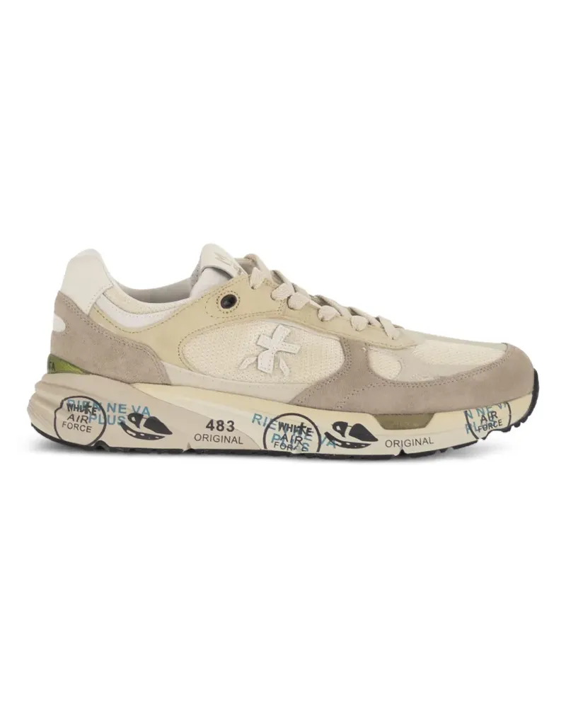 Premiata Mase 8018 Wildleder-Sneakers mit Logo - Nude Nude