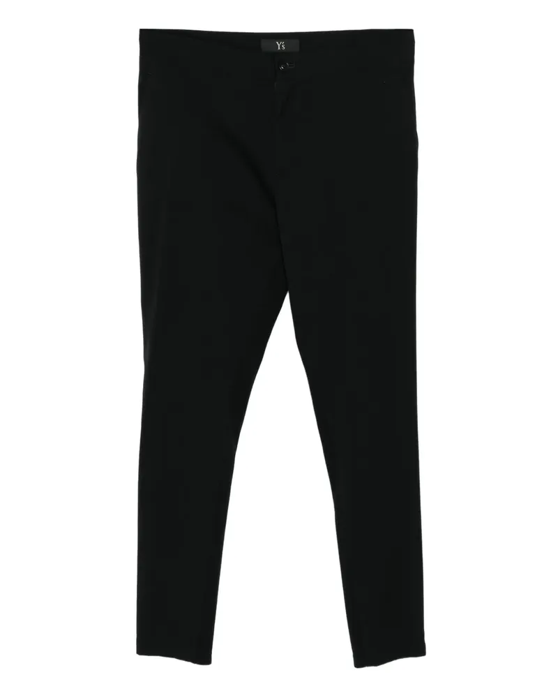 Yohji Yamamoto Hose mit geradem Bein - Schwarz Schwarz