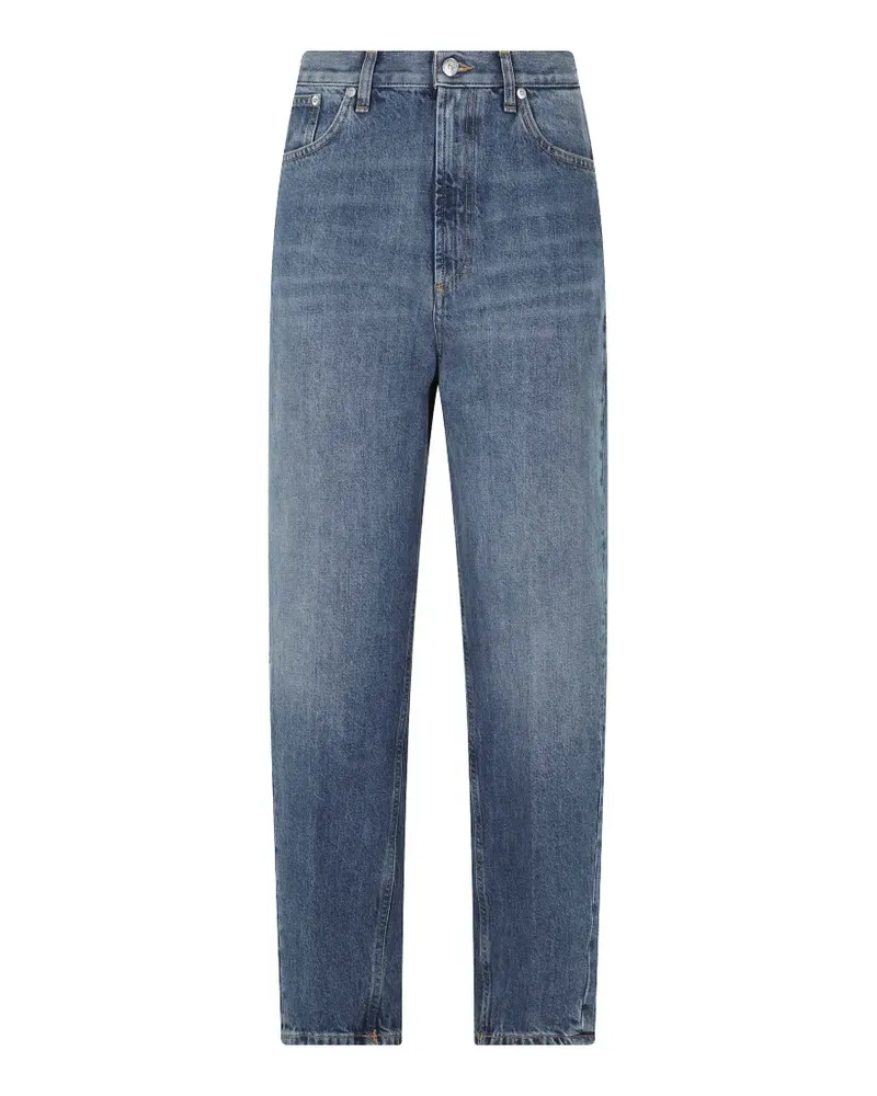 Dondup faded-effect straight-leg jeans - Blau Blau