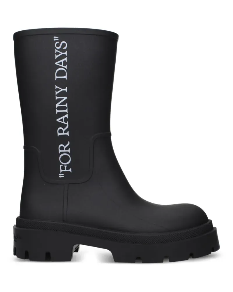 OFF-WHITE Reboot rain boots - Schwarz Schwarz