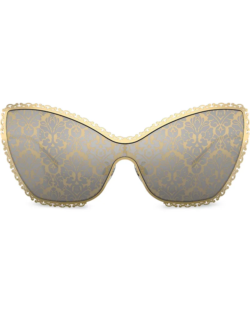 Dolce & Gabbana Baroque' Cat-Eye-Sonnenbrille - Gold Gold