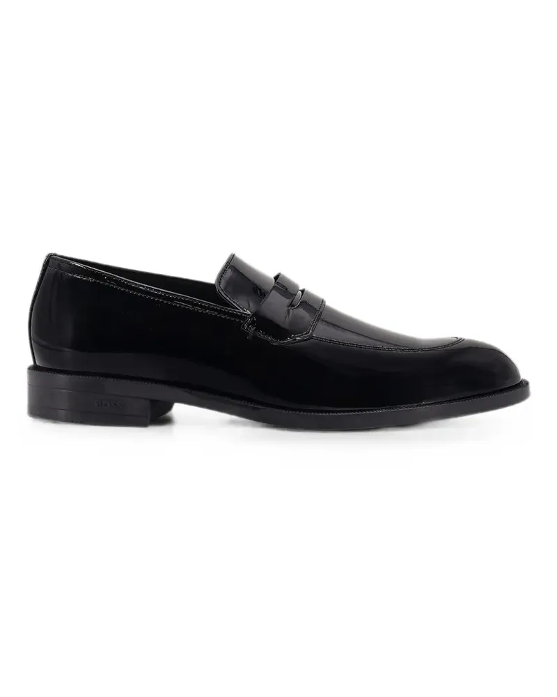 HUGO BOSS patent leather loafers - Schwarz Schwarz
