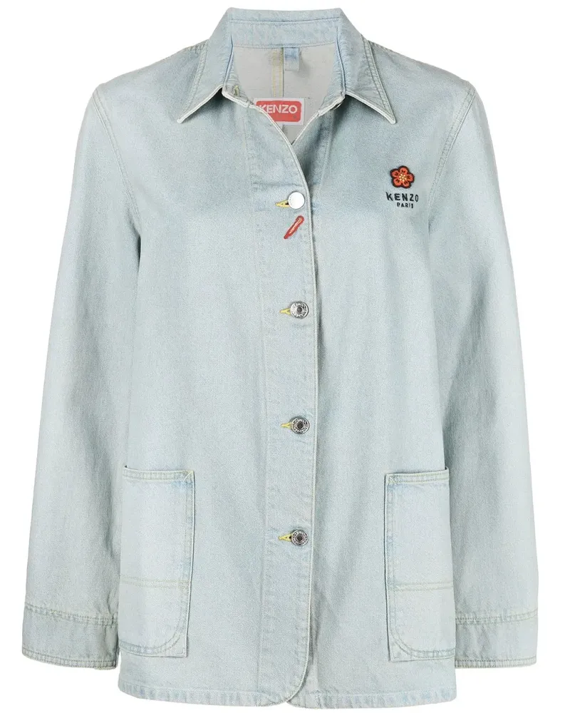 Kenzo x Nigo Jeansjacke mit Stickerei - Blau Blau