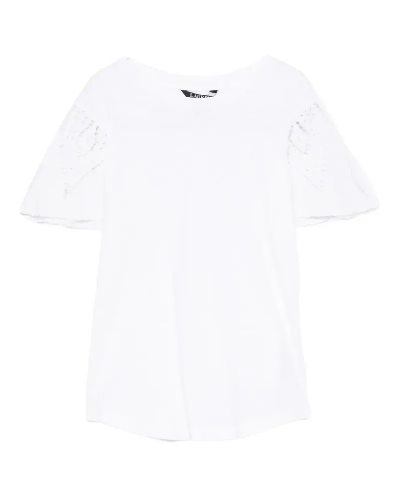 Ralph Lauren broderie-anglaise T-shirt - Weiß Weiß