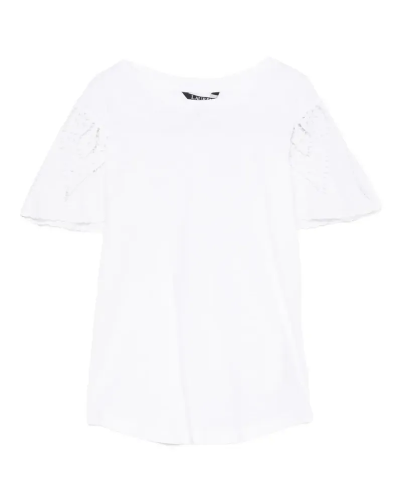 Ralph Lauren broderie-anglaise T-shirt - Weiß Weiß