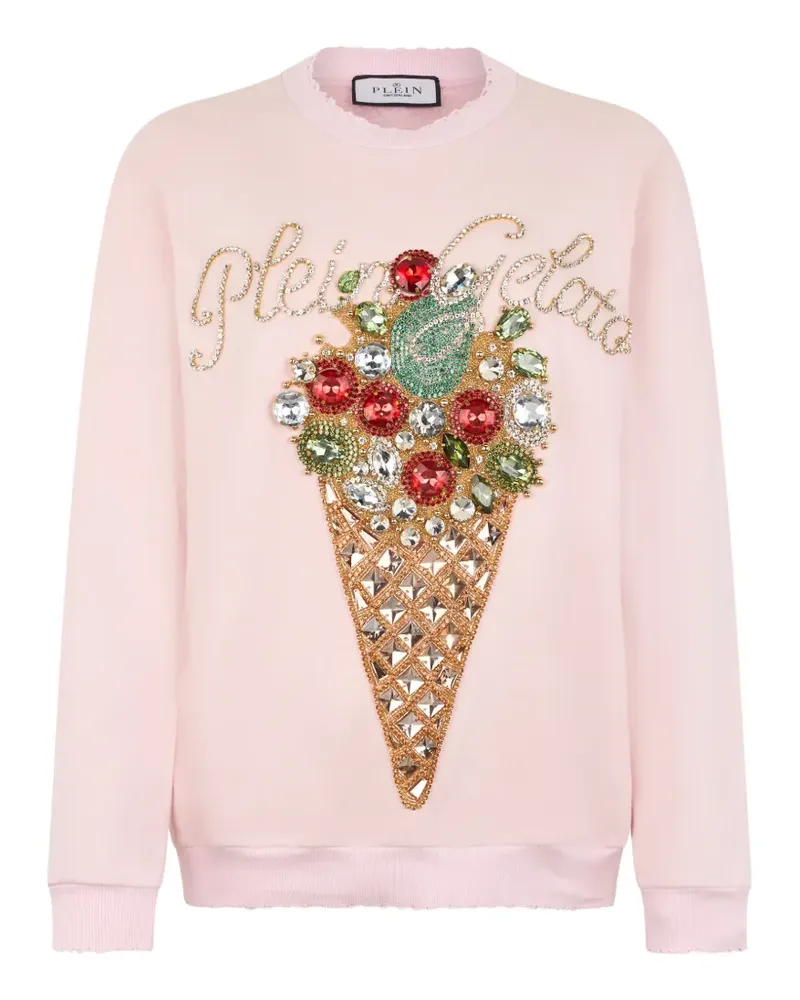 Philipp Plein Verziertes Sweatshirt - Rosa Rosa