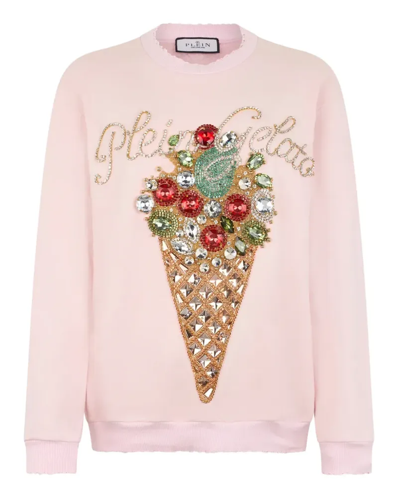 Philipp Plein Verziertes Sweatshirt - Rosa Rosa