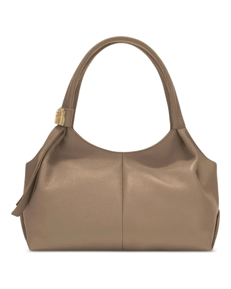 Furla medium Planeta leather tote bag - Braun Braun