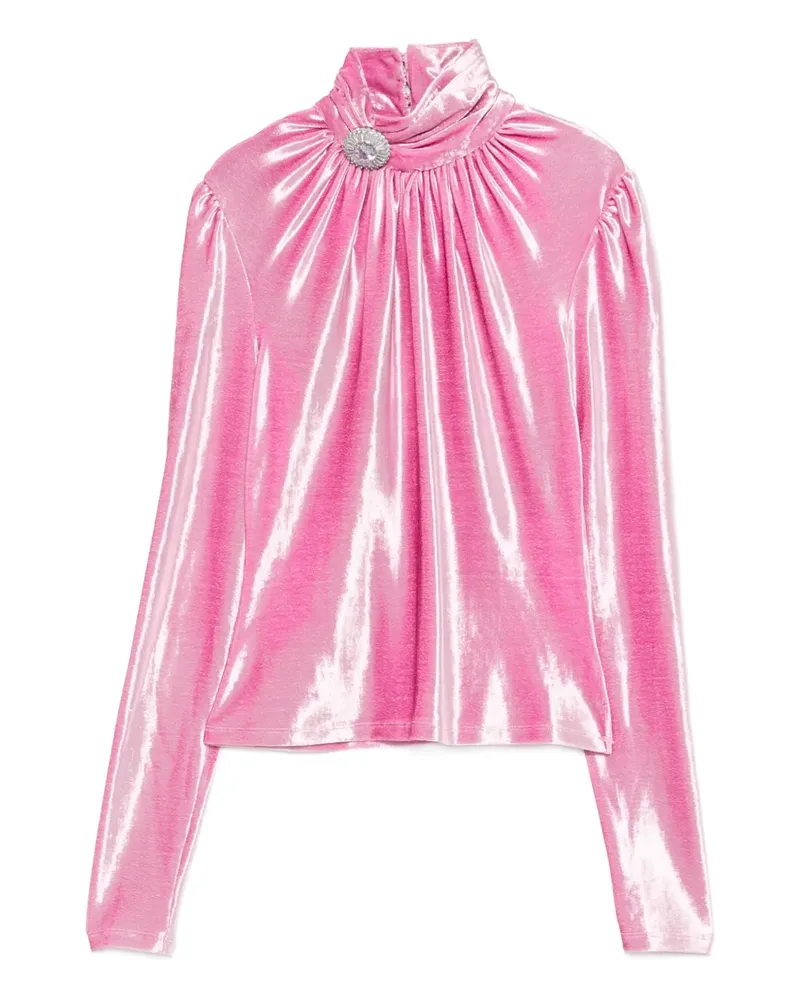 Paco Rabanne neck-embellishment top - Rosa Rosa