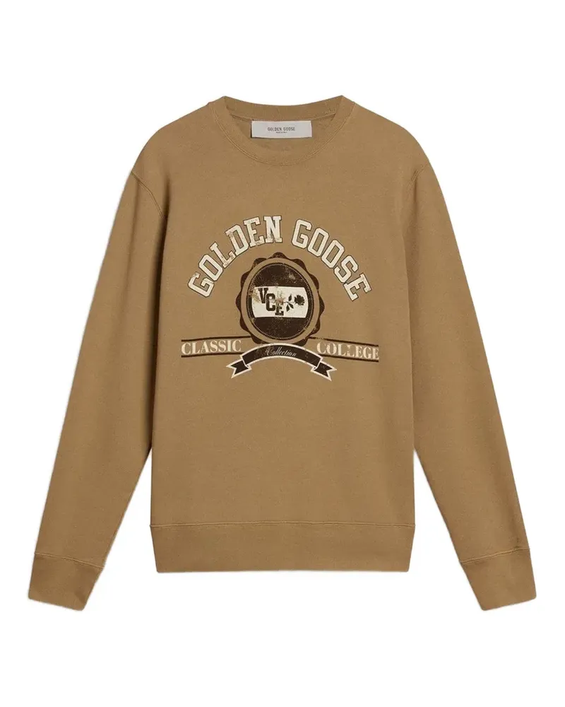 Golden Goose Sweatshirt mit Logo-Print - Nude Nude