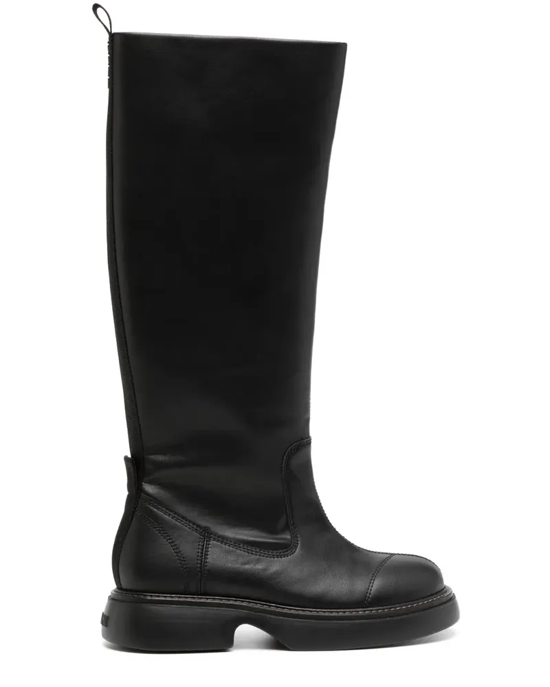 Ganni Everyday Tubular Stiefel - Schwarz Schwarz