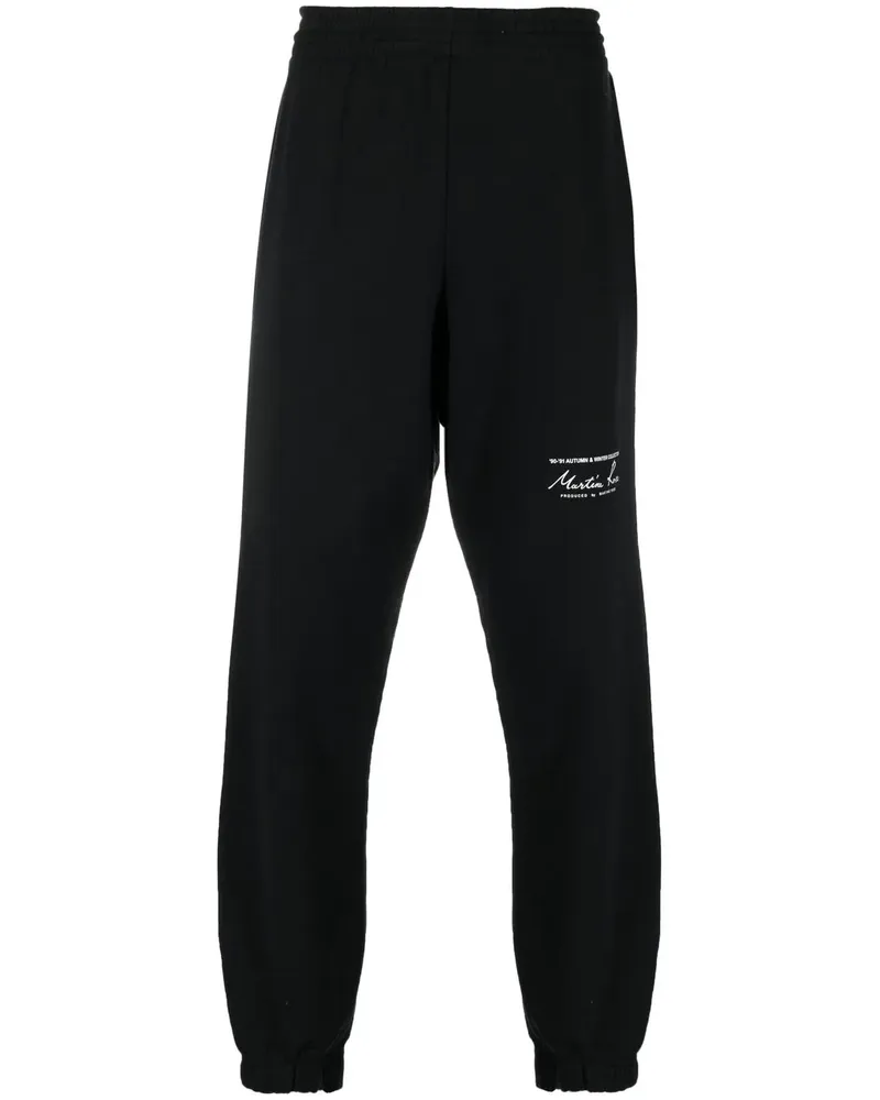 Martine Rose Jogginghose mit Logo-Print - Schwarz Schwarz