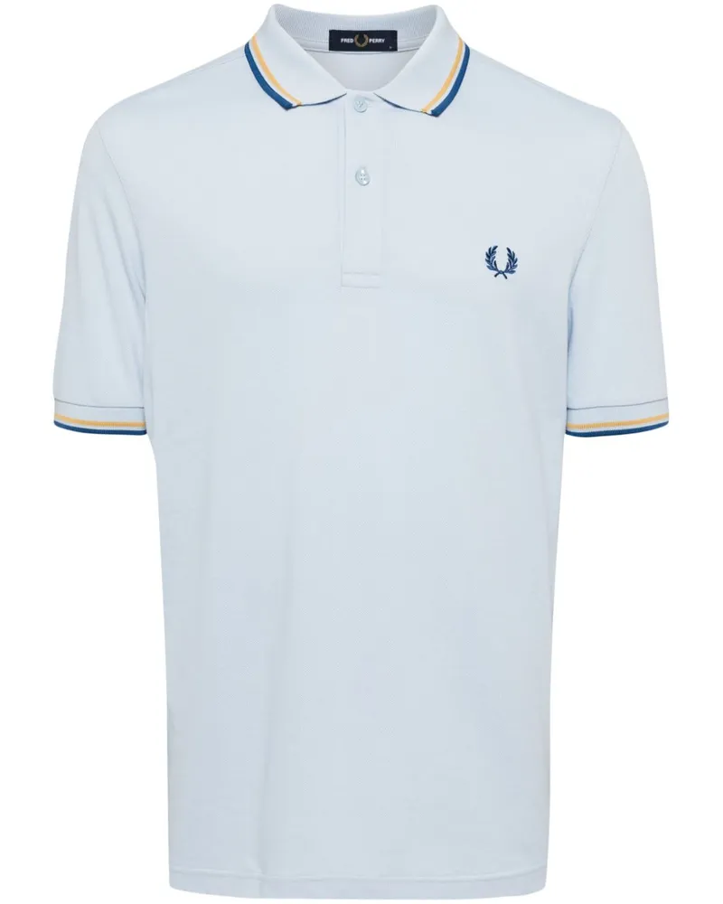 Fred Perry T-Shirt mit Logo-Stickerei - Blau Blau