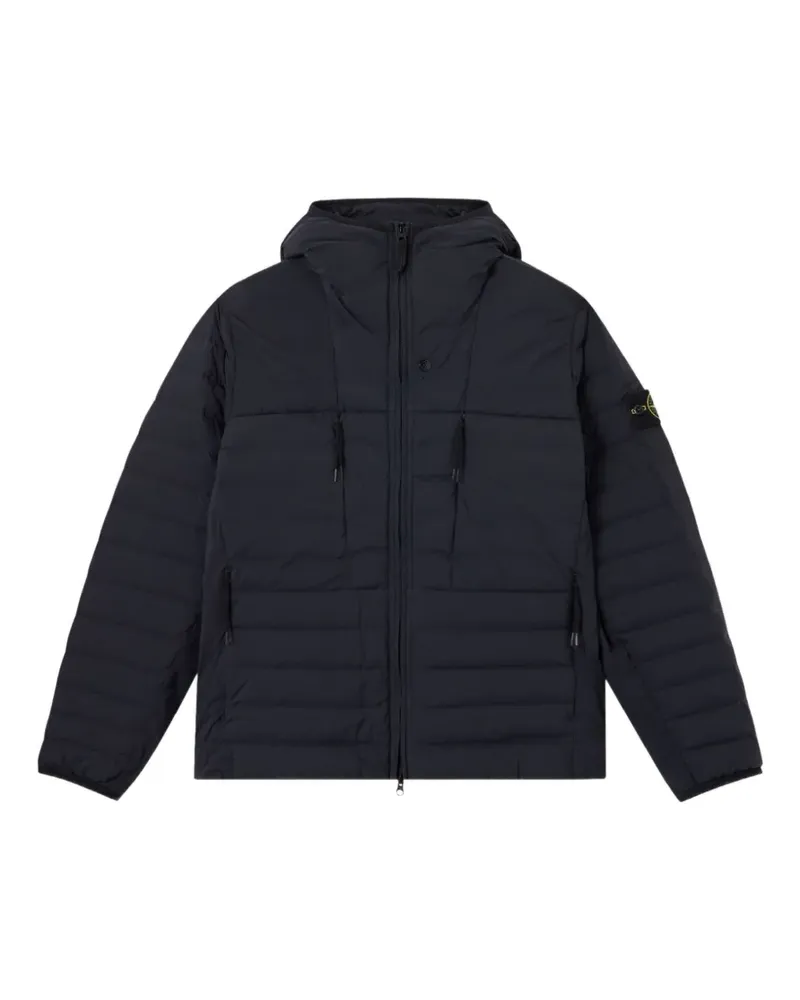 Stone Island 4100107 nahtlose Tunnel tc Daunenjacke aus Nylon - Blau Blau