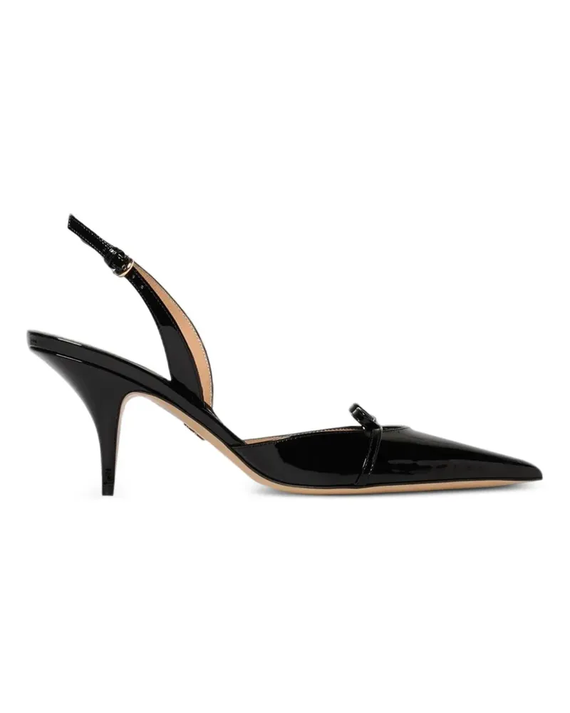 Ferragamo bow-detail patent-leather sandals - Schwarz Schwarz