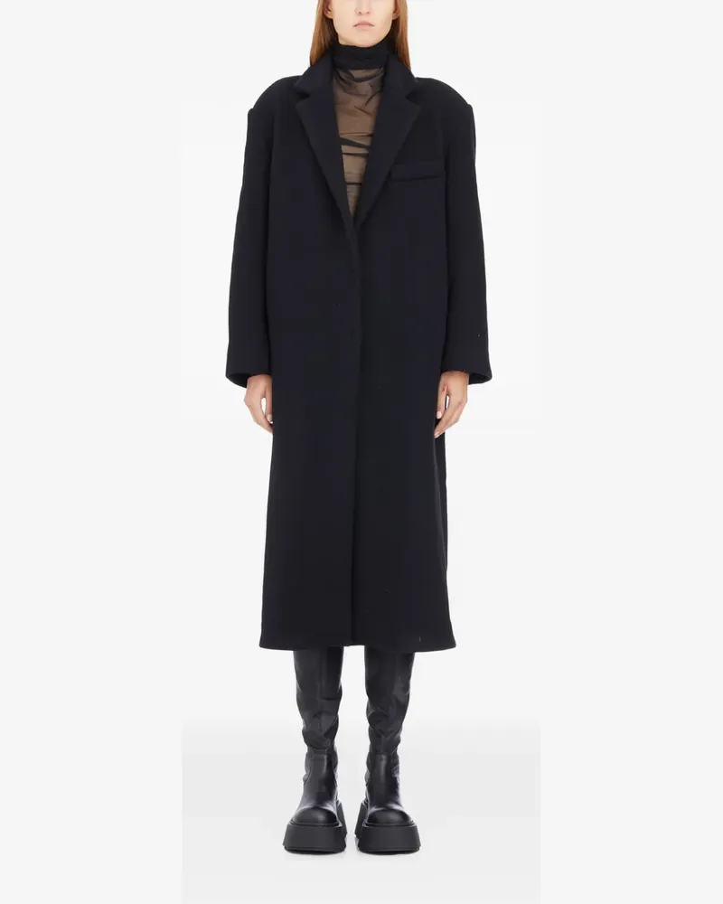 Andrea Ya'aqov buttoned coat - Schwarz Schwarz
