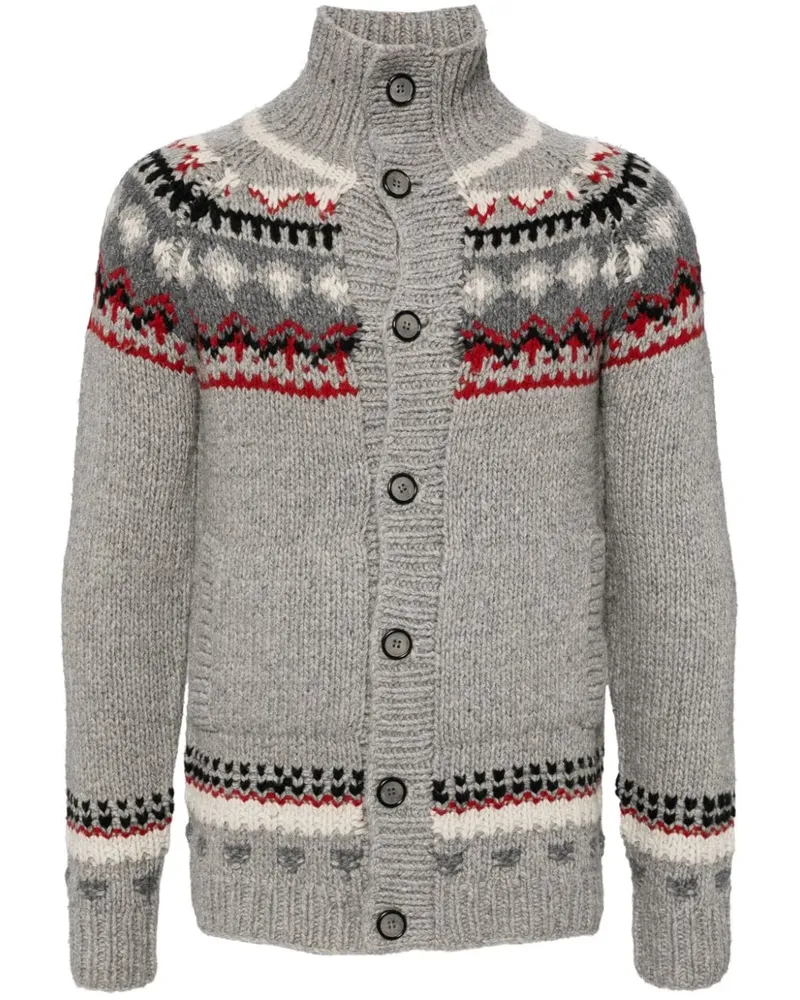 PRIVATE STOCK The Lorenz Cardigan - Grau Grau