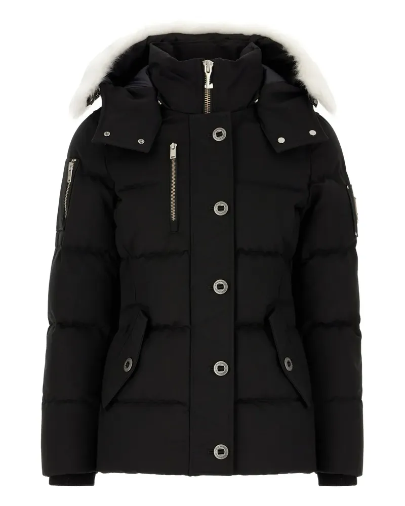 Moose Knuckles Gefütterte Jacke mit Reißverschluss - Schwarz Schwarz