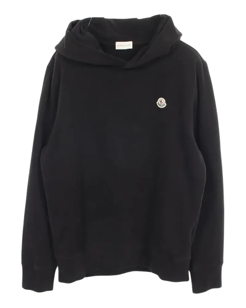 Moncler 2010s logo-patch hoodie - Schwarz Schwarz