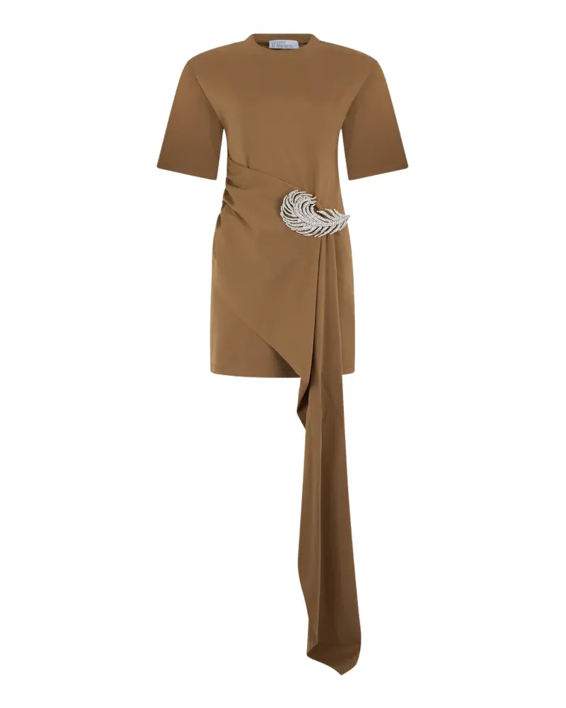 Giuseppe di Morabito embellished draped mini dress - Braun Braun
