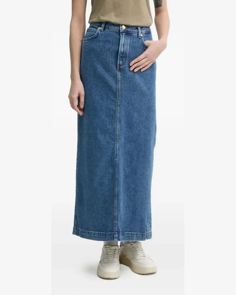 Marc O'Polo Jeansrock mit Knopfverschluss - Blau Blau