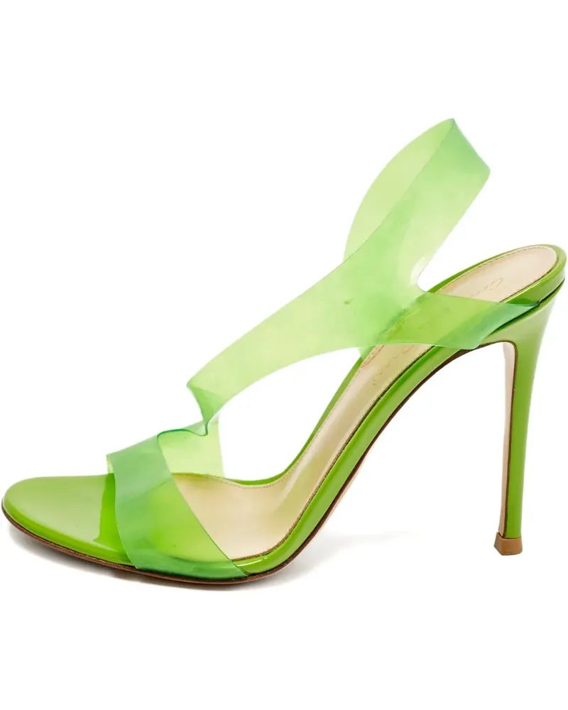 Gianvito Rossi Metropolis Sandalen mit transparentem Effekt 100mm - Grün Grün