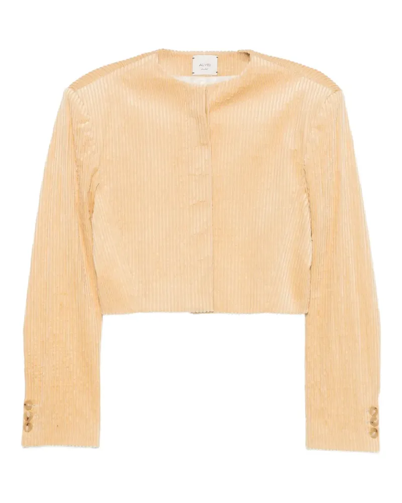 ALYSI Cropped-Cordjacke - Nude Nude