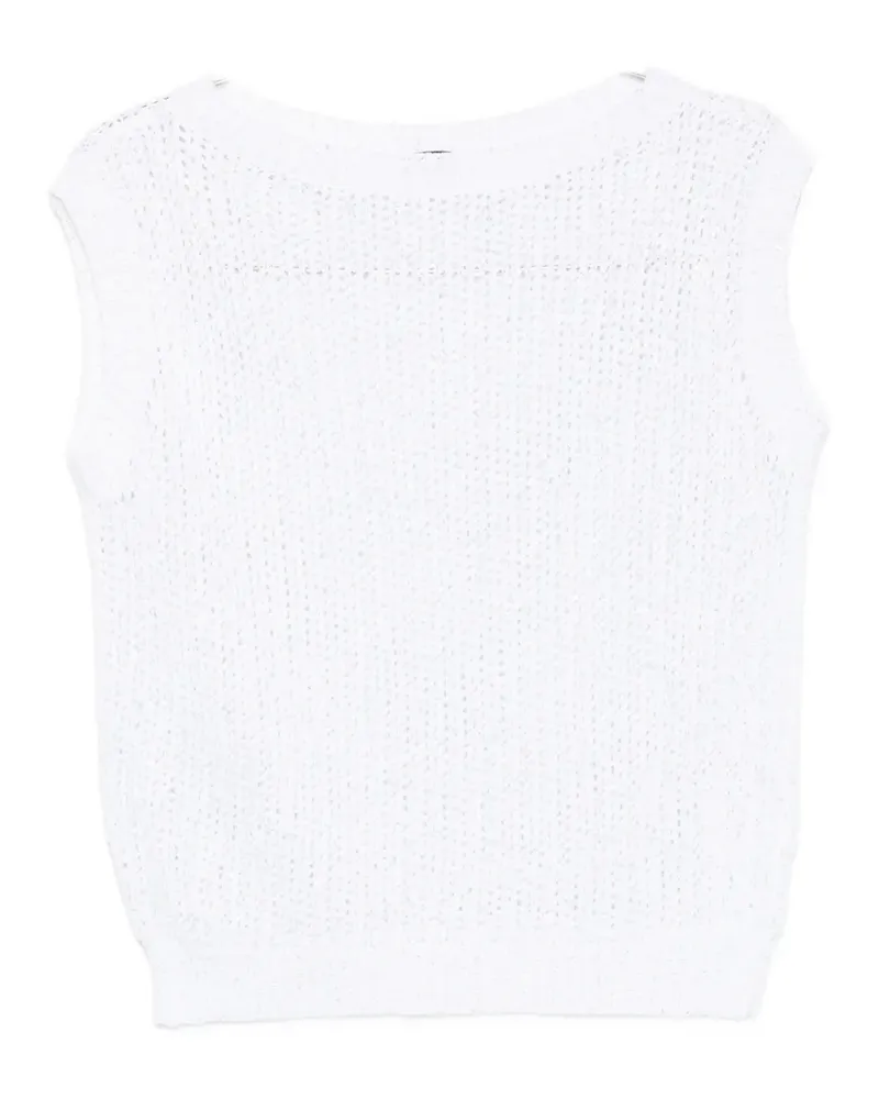 NEERA sequin tank top - Weiß Weiß