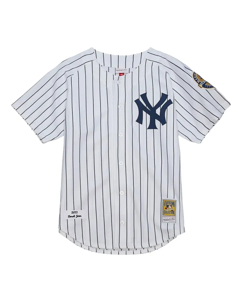 Mitchell & Ness Derek Jeter New York Yankees 2013 Hemd - Weiß Weiß