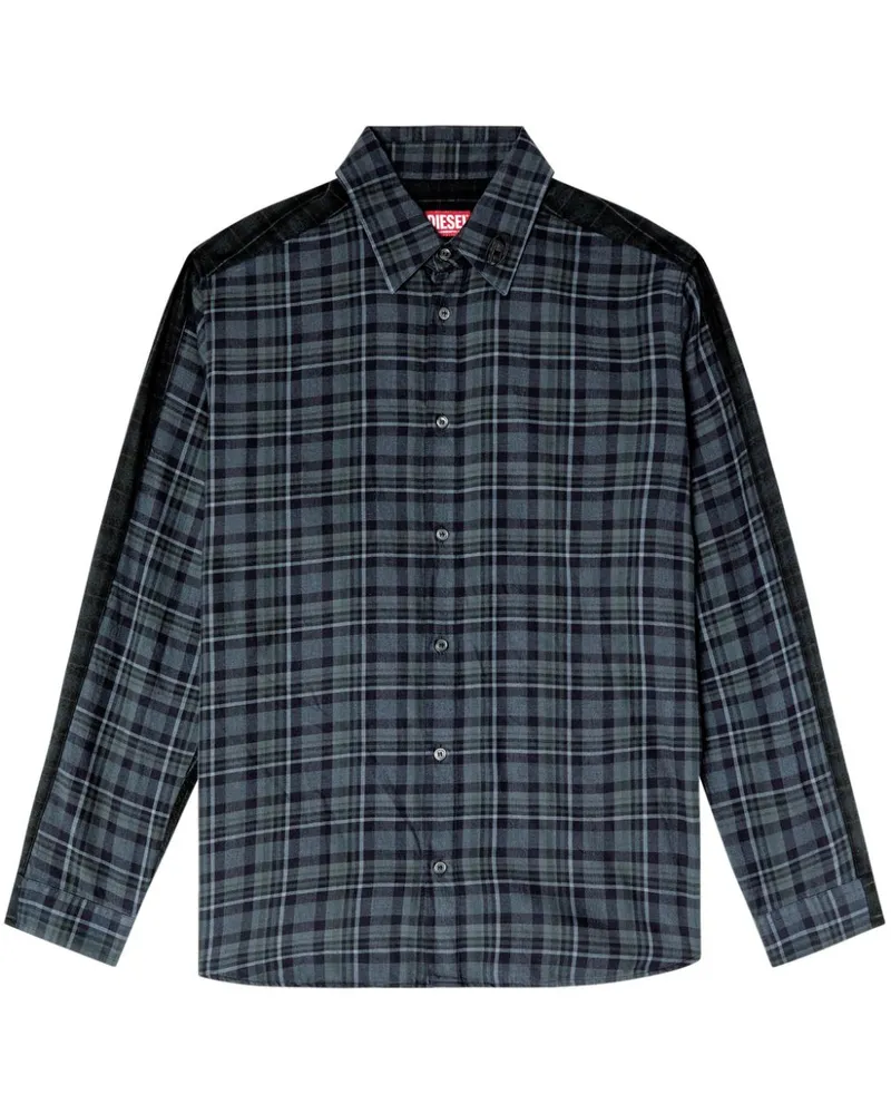 Diesel S-SIMPLY-CHECK Hemd - Blau Blau