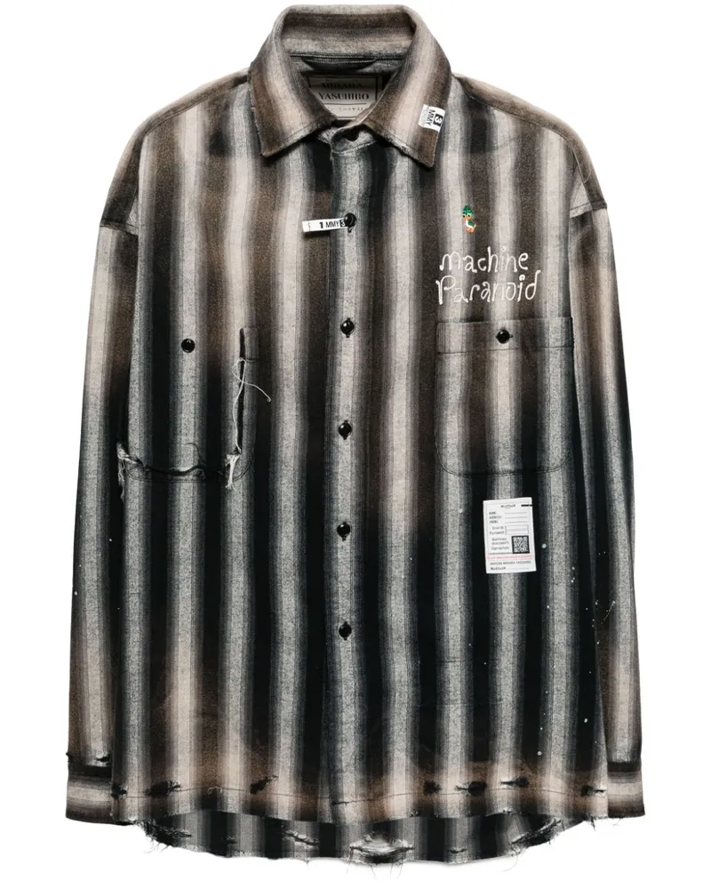 MIHARAYASUHIRO Hemd mit Stickerei - Braun Braun