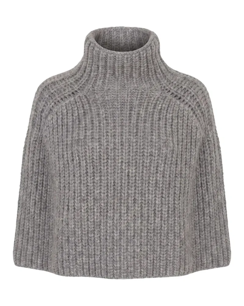 Sa Su Phi Gerippter Kaschmirpullover - Grau Grau