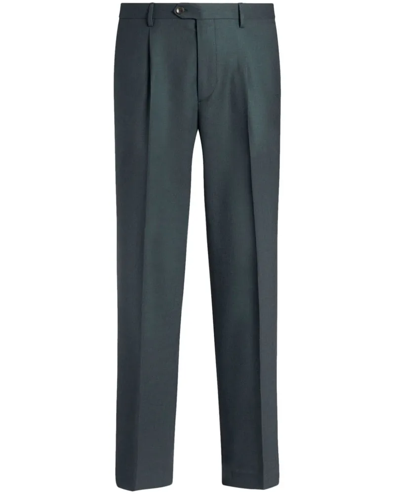 Etro Hose aus Wolle - Grün Grün