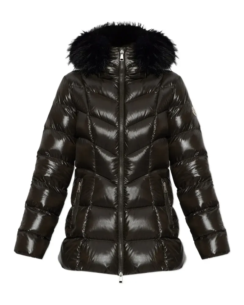Moncler Fulmar Jacke mit Faux Fur-Besatz - Braun Braun