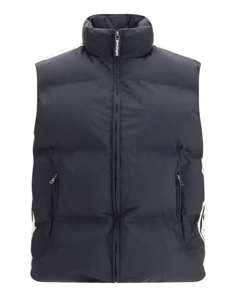 Palm Angels logo down vest - Blau Blau