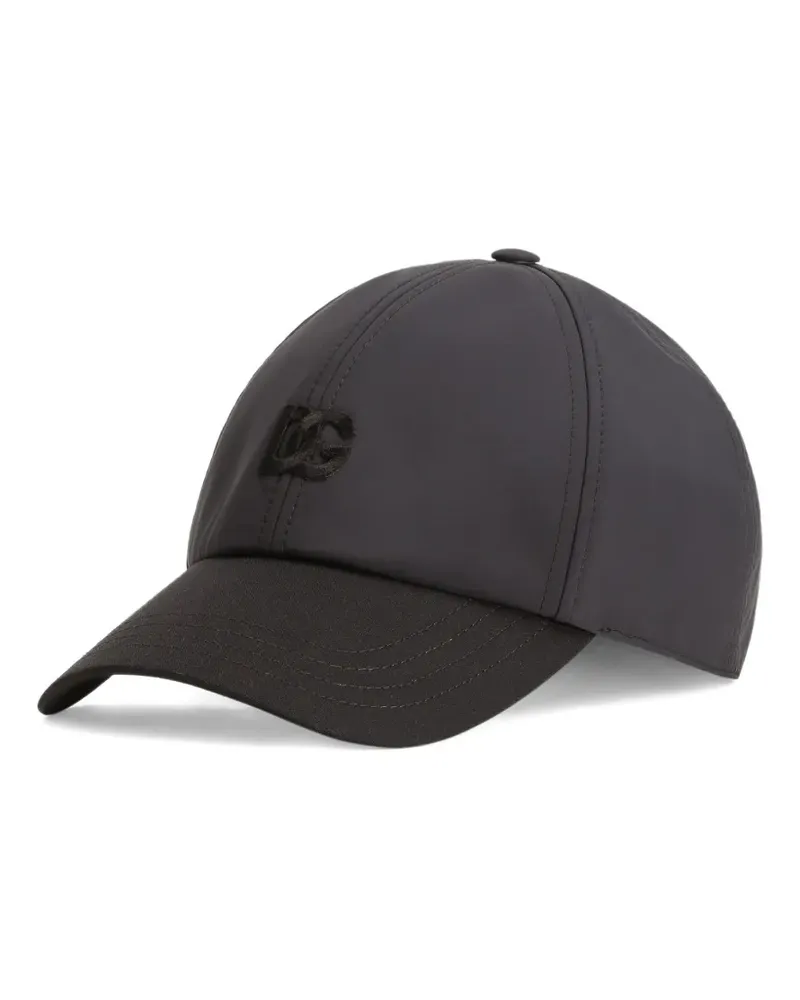 Dolce & Gabbana Baseballkappe mit Logo-Stickerei - Schwarz Schwarz