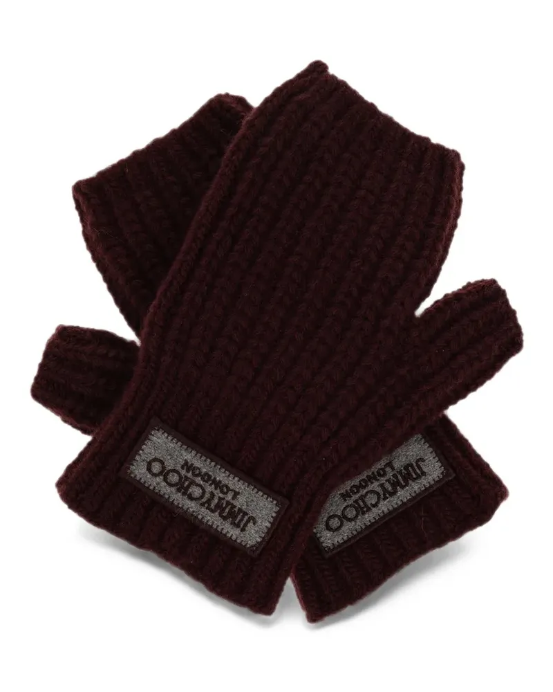 Jimmy Choo Fingerlose Handschuhe - Rot Rot